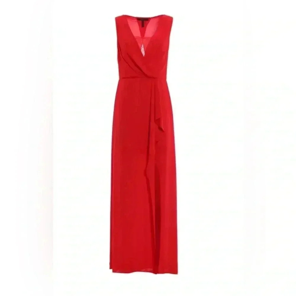 BCBGMAXAZRIA dress 
Koko frilled dress RED size cero 0